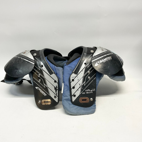 Vist Large View of Product Image Which is Used Champro AIR TECH FB Shoulder Pads Black XS