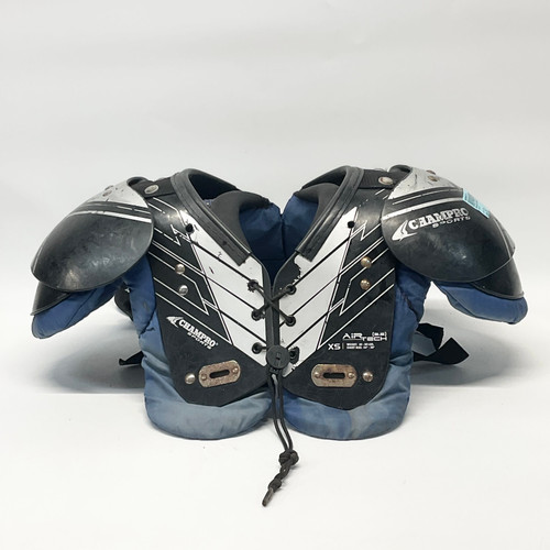 Vist Large View of Product Image Which is Used Champro AIR TECH FB Shoulder Pads Black XS