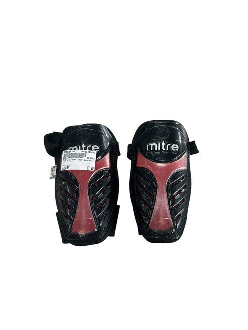 Vist Large View of Product Image Which is Used Mitre Soccer Shin Guards Junior Black SM
