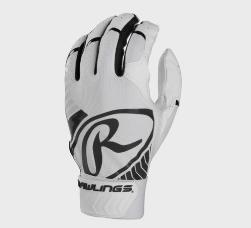 Vist Large View of Product Image Which is New Rawlings 5150 BATTING GLOVE BB/SB Batting Gloves Black LG 11833-RAWBR51BYB90