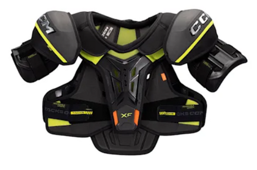Vist Large View of Product Image Which is New CCM TACKS XF PROSHOULDER PAD Youth Shoulder Pads