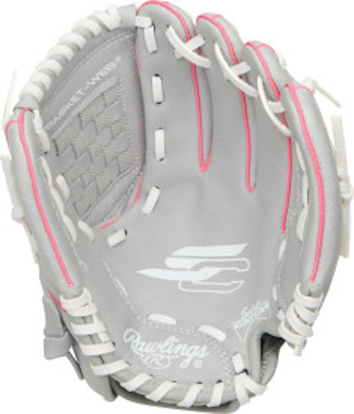 Vist Large View of Product Image Which is New Rawlings SURE CATCH RH Throw Fastpitch Gloves 11826-SURE-CATCH