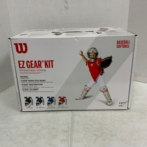 Vist Large View of Product Image Which is New Wilson EZ GEAR 2 Catchers Protective Set Black