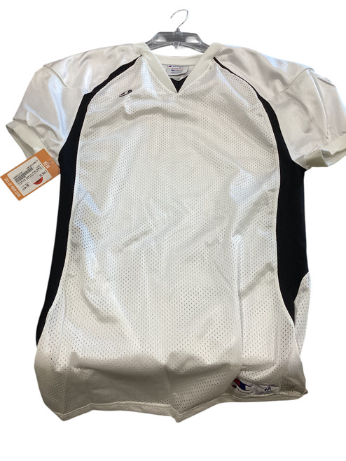 Used Champion Sports FT20 CHALLENGER FOOTBALL JERSEY FB Top Adult White MD 11884-S000011384