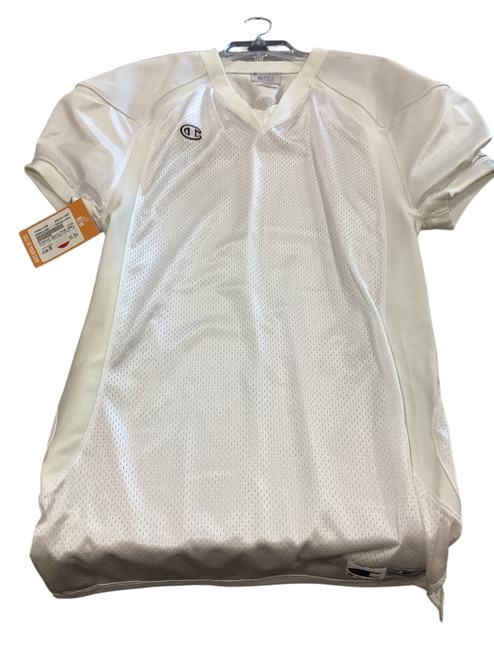 Used Champion Sports FT20 CHALLENGER FOOTBALL JERSEY FB Top Adult White MD 11884-S000011397