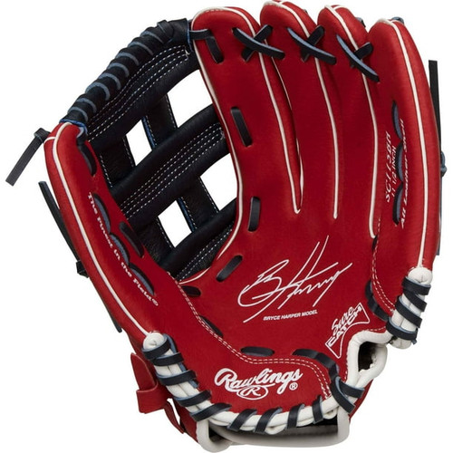 New Rawlings SURE CATCH HARPER BB/SB Glove RH Throw None 11 1/2" 11884-RAWSC115BHRH