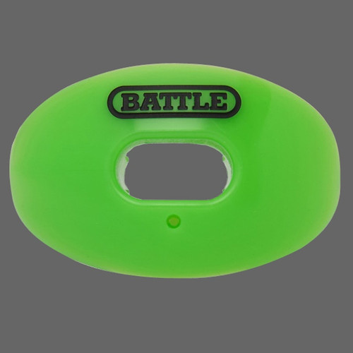 Vist Large View of Product Image Which is New OXYGEN MOUTH GUARD W CONVERTIBLE STRAP NEON GREEN