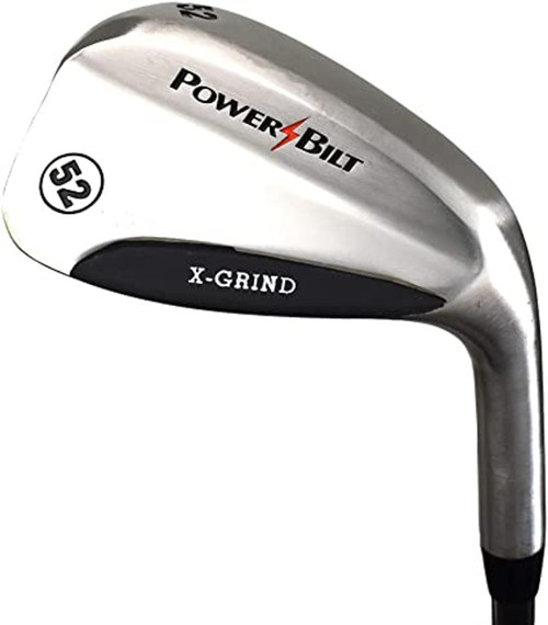 Vist Large View of Product Image Which is New Powerbilt PB X-GRIND 52 WEDGE MRH Golf Wedge Mens RH 52 Degree