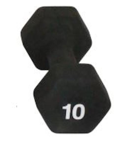 Vist Large View of Product Image Which is New PREMIER FITNESS NEOPRENE 10 LB DUMBBELL #DF9210