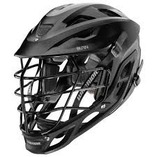 Vist Large View of Product Image Which is New Warrior BURN BLK MSK Lacrosse Helmet