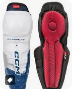 Vist Large View of Product Image Which is New CCM NEXT SHIN GUARD Senior Shin Guards 14"