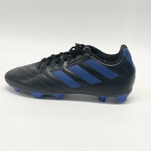 Vist Large View of Product Image Which is Used Adidas Soccer Cleats Black And Navy Blue Junior 01.5