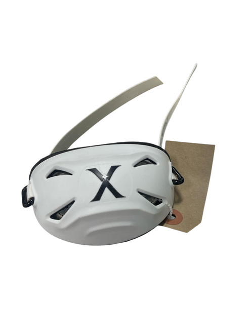 Vist Large View of Product Image Which is Used Football Hard Cup Chin Strap White