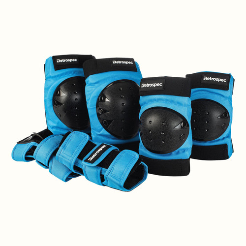 New RETROSPEC BLUE YTH PAD SET 11479-39R3743