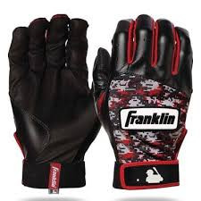 Vist Large View of Product Image Which is New Franklin Digitek Red and Black Camo Adult Small Batting Gloves 