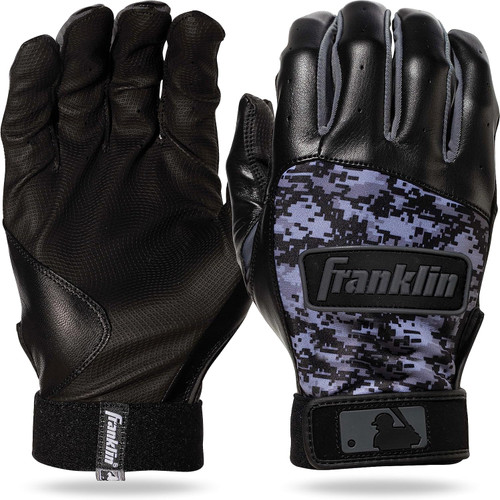 Vist Large View of Product Image Which is New Franklin Digitek Batting Gloves - Youth Large Camo Black