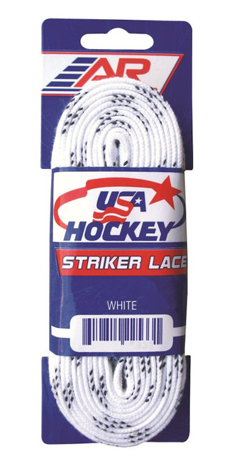 Vist Large View of Product Image Which is USA HOCKEY LACES WHITE NON WAXED 108"