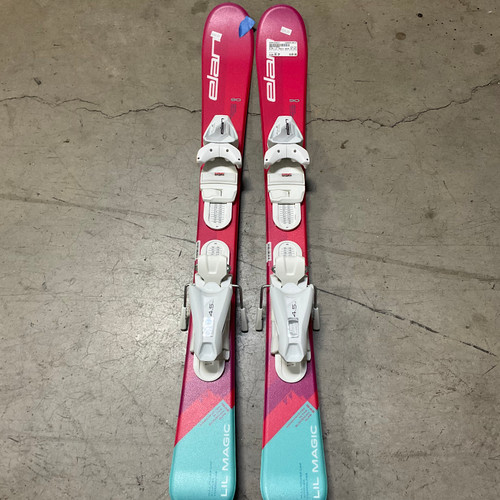 Used ELAN LIL MAGIC 90CM JR SKIS NEVER USED Girls DH Ski/Binding Pink 90 cm 10672-S000310814