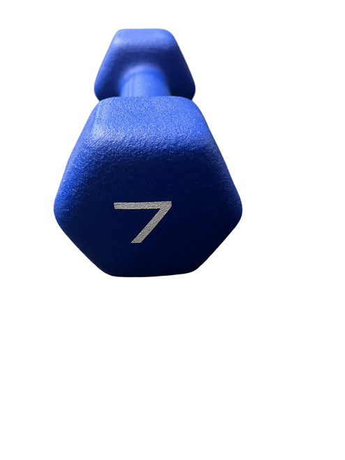 Vist Large View of Product Image Which is New Apollo Blue Neoprene Dumbbell 7 lb