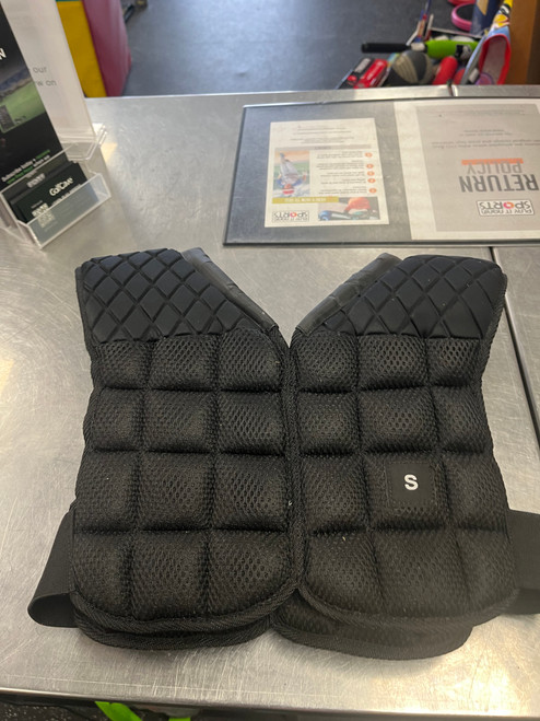 Used ROCK SOLID FB Shoulder Pads Black SM 11801-S000031959