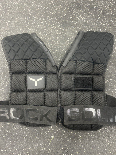 Vist Large View of Product Image Which is Used ROCK SOLID FB Soft Shell Shoulder Pads Black SM