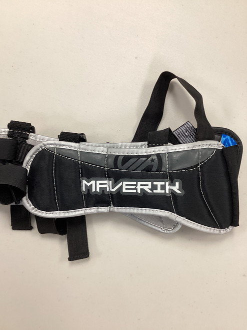 Vist Large View of Product Image Which is Used Maverik CHARGER Lacrosse Rib Pads Black XS