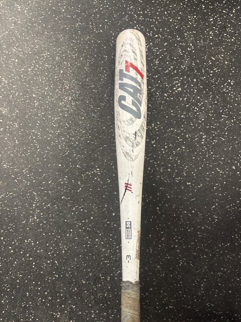 Vist Large View of Product Image Which is Used Marucci CAT 7 BB/SB Fastpitch Bat Cardinal And White 30"