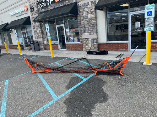 Vist Large View of Product Image Which is Used Bownet Lacrosse Goal Halo Lacrosse Barrier Net