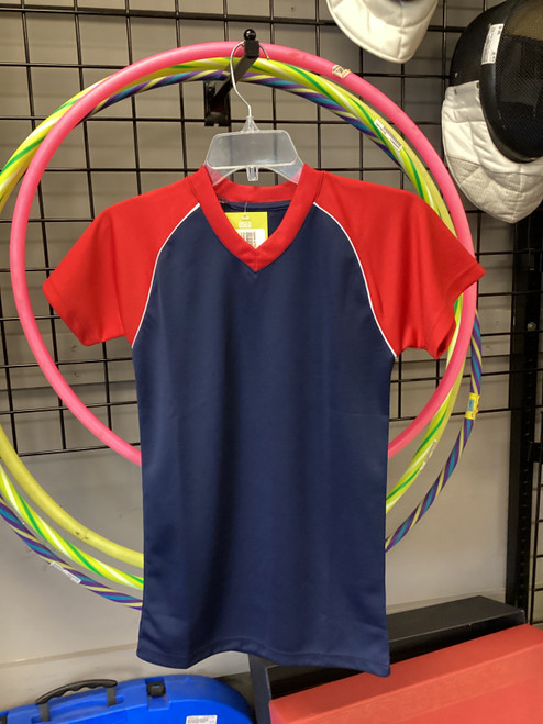 Vist Large View of Product Image Which is Used Champro YOUTH BASEBALL JERSEY BB/SB Jersey White/Red/Navy MD