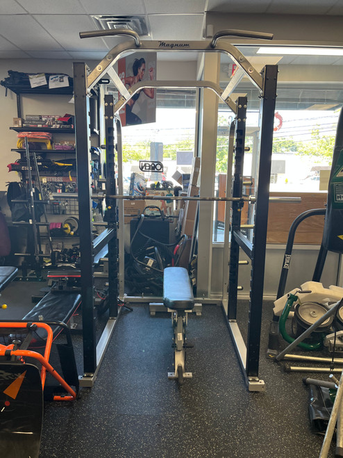 Vist Large View of Product Image Which is Used MAGNUM SQUAT RACK Home Gym No Plates 11801-S000032549