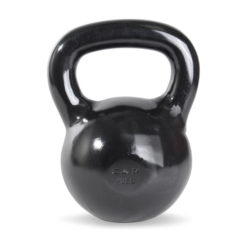 Vist Large View of Product Image Which is New CAP ENAMEL COATED CAST IRON KETTLEBELL 40LB SDK2040