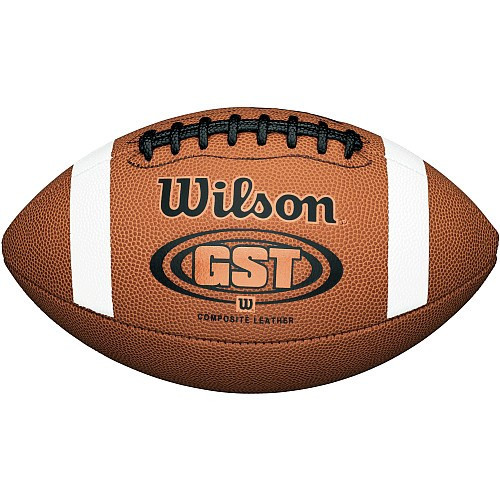 Vist Large View of Product Image Which is New WILSON GST COMPOSITE FOOTBALL-PEE WEE 11477-WILF1782