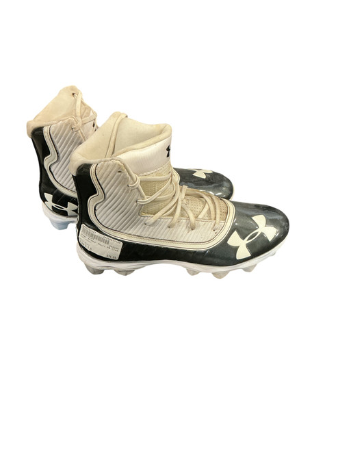 Vist Large View of Product Image Which is Used Under Armour Adult FB Cleats Black Senior 8.5