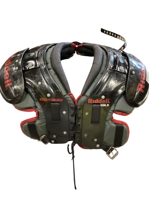 Used Riddell RIVAL SHOULDER PADS FB Shoulder Pads Black MD 11884-S000036983