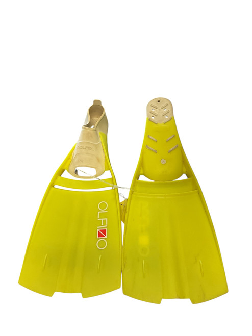 Vist Large View of Product Image Which is Used Dolfino Underwater Fins Yellow LG