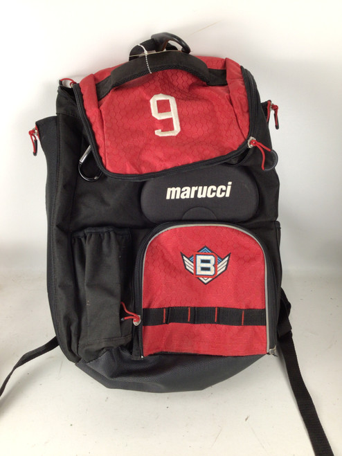 Vist Large View of Product Image Which is Used Marucci CHARGE BACKPACK BB/SB Player Backpack Red