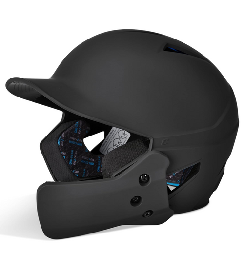 Vist Large View of Product Image Which is New Champro HX GAMER PLUS W/ JAW GUARD Batting Helmet Black