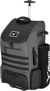 Vist Large View of Product Image Which is New Mizuno PRO WHEELED BACKPACK CH/BK