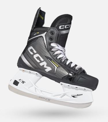 Vist Large View of Product Image Which is New CCM TACKS XF 70 SKATE Senior Hockey Skate Senior 7.5