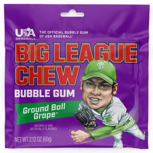 Vist Large View of Product Image Which is New BIG LEAGUE CHEW GRAPE