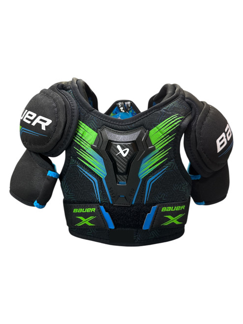 Vist Large View of Product Image Which is New Bauer BAUER X SHOULDER PAD Youth Shoulder Pads LG