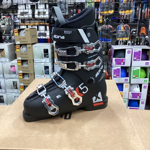 Used ALPINA X5 Mens DH Ski Boot Black 285 MP - M10.5 - W11.5 NEVER USED 10672-S000311271 Vist Large View of Product Image Which is Used ALPINA X5 Mens DH Ski Boot Black 285 MP - M10.5 - W11.5 NEVER USED