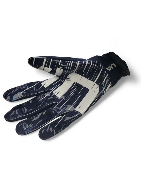 Vist Large View of Product Image Which is Used Under Armour BLUR FB Gloves Navy Blue LG
