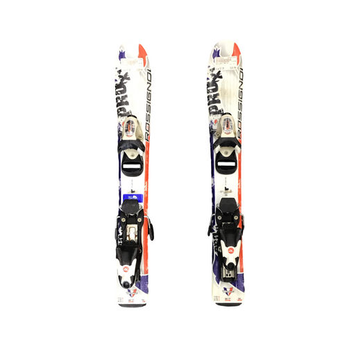 Vist Large View of Product Image Which is Used Rossignol PRO X1 Boys DH Ski/Binding White 67 cm
