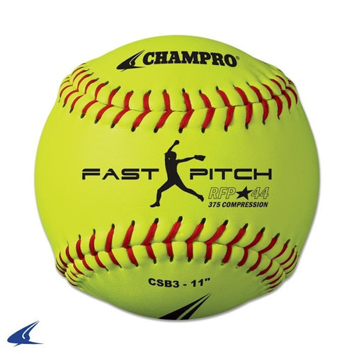 Vist Large View of Product Image Which is CHAMPRO 11" RECREATIONAL FAST PITCH-DURAHIDE COVER .44 COR CSB3