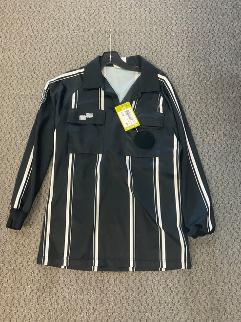 Vist Large View of Product Image Which is Used REF SHIRT Soccer Top Adt Black SM