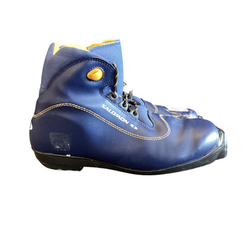 Vist Large View of Product Image Which is Used Salomon Womens SNS XC Ski Boots Navy Blue W 07-07.5 / JR 05.5-06