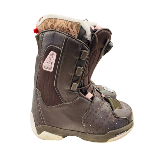 Vist Large View of Product Image Which is Used Salomon F20 Womens Snowboard Boots Brown Senior 6 11815-S000459852
