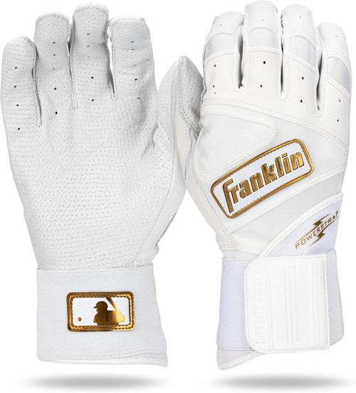 Vist Large View of Product Image Which is New Franklin - Powerstrap Infinite Series Batting Gloves - Youth Med White