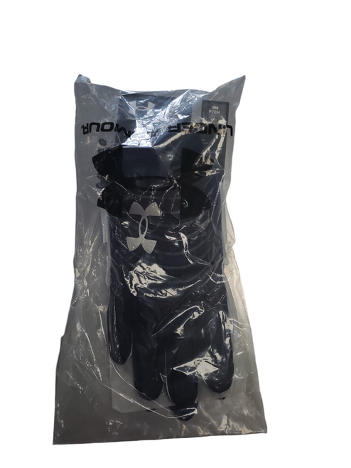 Vist Large View of Product Image Which is Used Under Armour BLUR FB Gloves Navy Blue SM 11849-S000020786